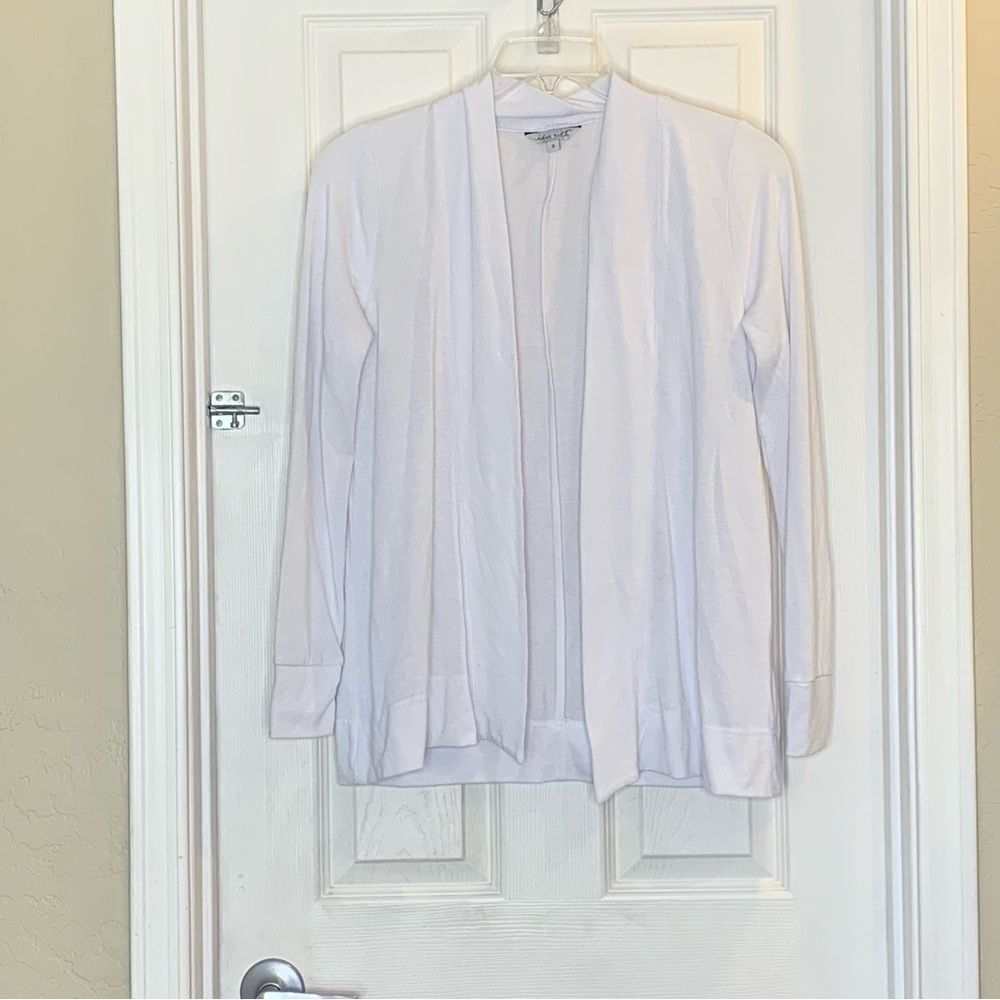 Eden Ruth Open Front Cardigan White Size Small - Picture 8 of 9